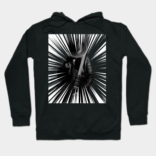Rockstar. The rays of rock fame. Hoodie